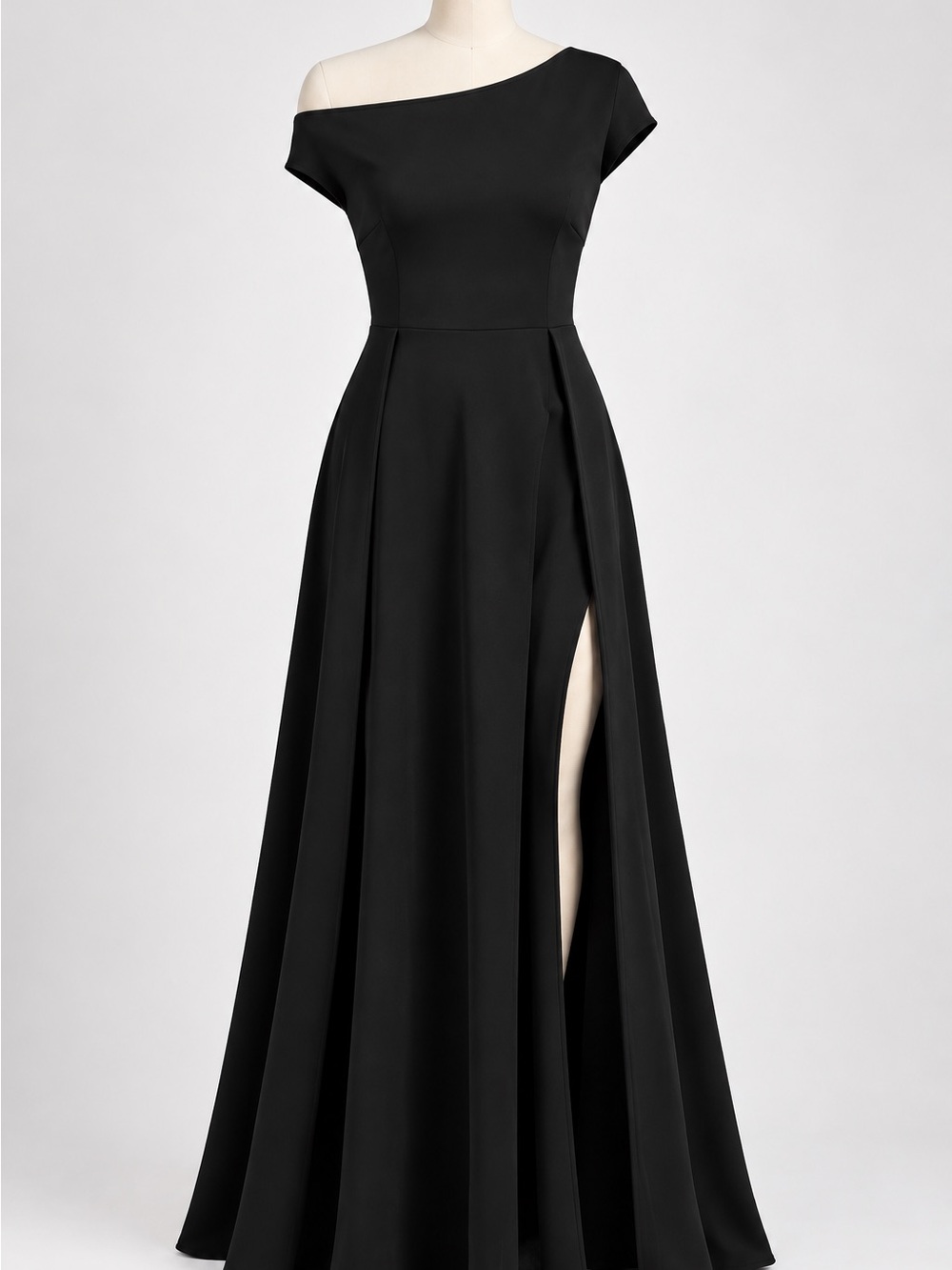 MUSHARE Women's One Shoulder Formal Dress Sexy Split Party Long Cocktail Large